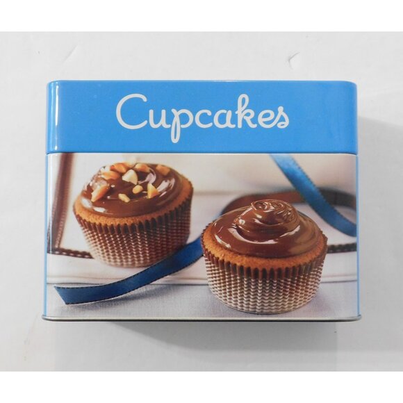 Cupcakes Recipe Card Collection 2009 Collectible Tin Box 99 Recipe Cards - Picture 1 of 11